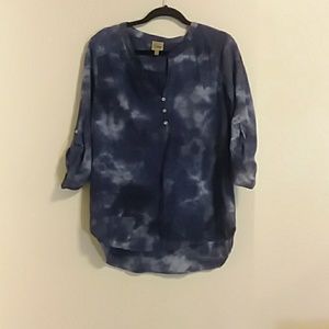 Como Vintage | Blue Tie Dye Blouse